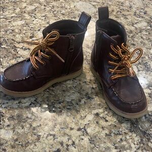Brown Leather Boys Boots